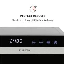 Flavour Dry Dörrautomat Temperatur: 35 - 75 °C Digitaler Thermostat -Einrichtungsgeschäft 10034423 yy 0006 logo Klarstein Flavour Dry Doerrautomat schwarz