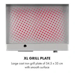 Grillmeile 3000G Elektrogrill 3000W Grillplatte 54,5x35cm Glatt 10 Grillmeile 3000G Elektrogrill 3000W Grillplatte 54,5x35cm Glatt -Einrichtungsgeschäft 10034447 yy 0004 logo Klarstein Grillmeile 3000G Pro Elektrogrill glatt