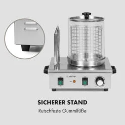 Wurstfabrik Pro 550 Hot Dog Maker 550W 2 Spieße 5L 30-100°C Edelstahl -Einrichtungsgeschäft 10034453 de 0008 logo