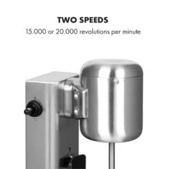 Kraftpaket Milchshake-Mixer Proteinshake 80W Edelstahl Silber -Einrichtungsgeschäft 10034456 yy 0005 logo Klarstein Kraftpaket Pro Milchshake Mixer 80W