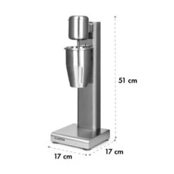 Kraftpaket Milchshake-Mixer Proteinshake 80W Edelstahl Silber -Einrichtungsgeschäft 10034456 yy 0009 logo Klarstein Kraftpaket Pro Milchshake Mixer 80W