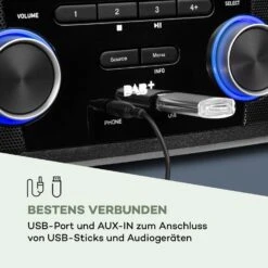 Stockton Micro Stereosystem 20W Max. DAB+ UKW CD-Player BT OLED -Einrichtungsgeschäft 10034517 de 0007 logo