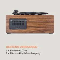 Connect Vinyl Cube Plattenspieler 40W Max. Internet/DAB+/UKW USB Braun -Einrichtungsgeschäft 10034557 de 0009 logo