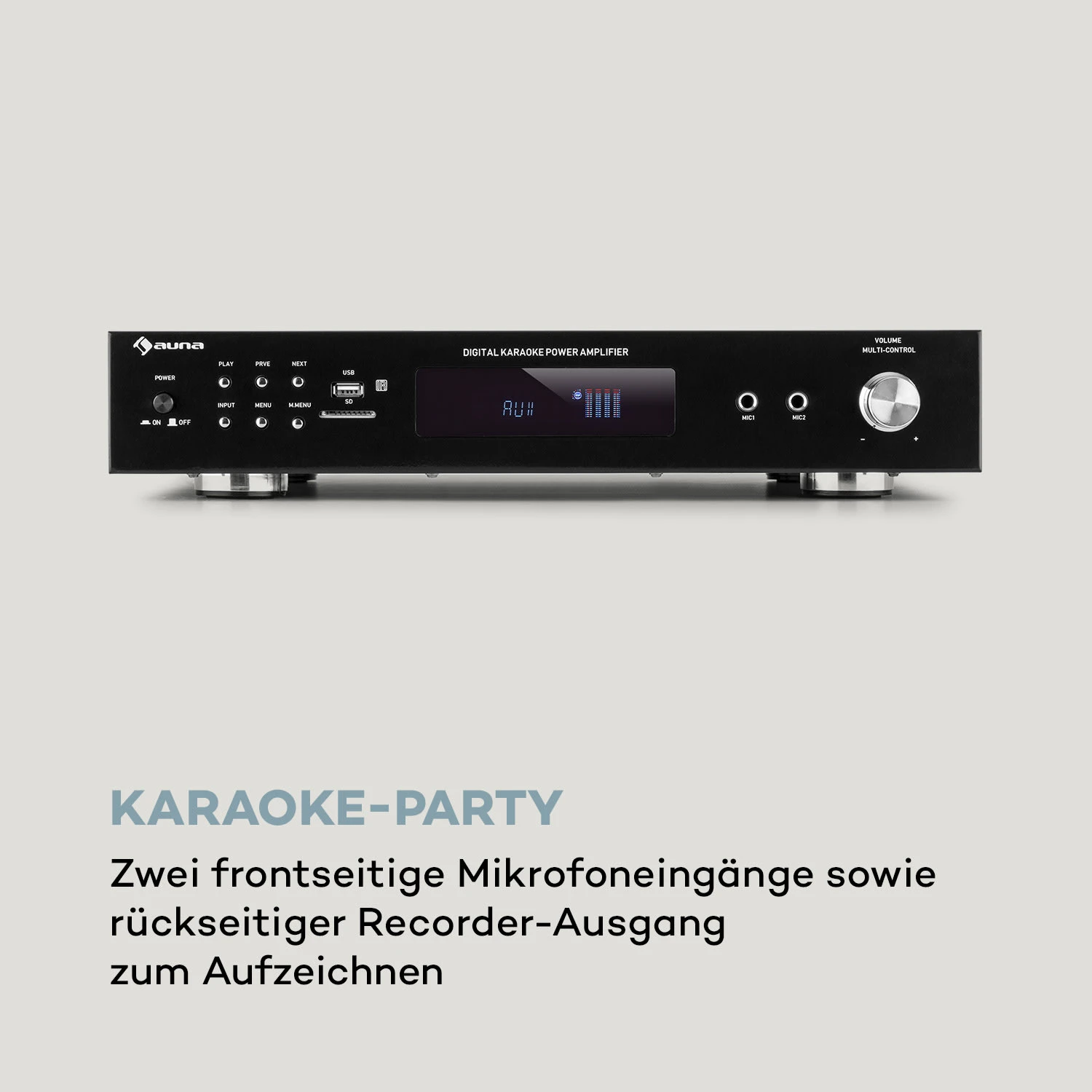 AMP-9200 BT Digital-Stereo-Verstärker 2x60W RMS BT 2xMikro Schwarz 4 AMP-9200 BT Digital-Stereo-Verstärker 2x60W RMS BT 2xMikro Schwarz – Bild 4