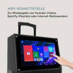 KTV Karaoke-System 15,4" Touch 2UHF-Mic WiFi BT USB SD HDMI Trolley -Einrichtungsgeschäft 10034612 de 0003 logo