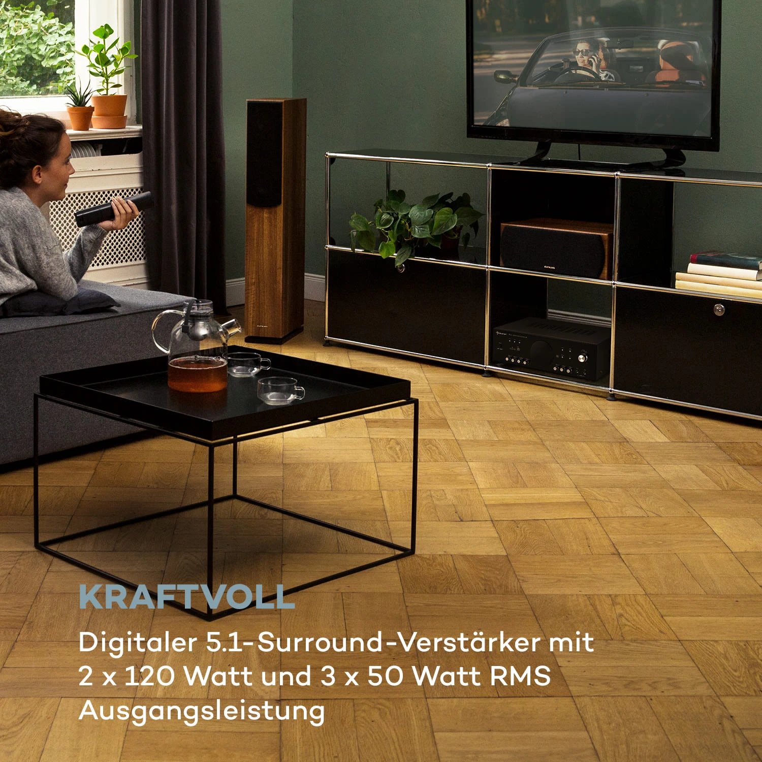 AMP-218 BT Digital-Surround-Verstärker 5.1 2x120W 3x50W RMS BT 2xMikro 2 AMP-218 BT Digital-Surround-Verstärker 5.1 2x120W 3x50W RMS BT 2xMikro – Bild 2