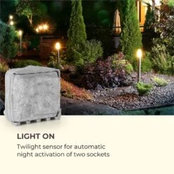 Power Rock Twilight 5 4-fach-Gartensteckdose IP44 Dämmerlichtsensor 5m 9 Power Rock Twilight 5 4-fach-Gartensteckdose IP44 Dämmerlichtsensor 5m -Einrichtungsgeschäft 10034693 yy 0003 logo Waldbeck Power Rock Twilight Gartensteckdose