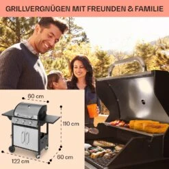 Tomahawk Gasgrill 3 X 3,6 KW Brenner 60 X 43,5 Cm Grill Edelstahl -Einrichtungsgeschäft 10034711 de 0006 usp