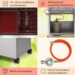 Valkyrie Gasgrill 4x3,5 KW + 3,15 KW Brenner 74x44 Cm Grill Edelstahl 12 Valkyrie Gasgrill 4x3,5 KW + 3,15 KW Brenner 74x44 Cm Grill Edelstahl -Einrichtungsgeschäft 10034715 de 0005 usp