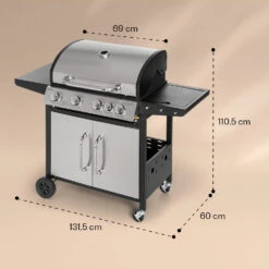Valkyrie Gasgrill 4x3,5 KW + 3,15 KW Brenner 74x44 Cm Grill Edelstahl 15 Valkyrie Gasgrill 4x3,5 KW + 3,15 KW Brenner 74x44 Cm Grill Edelstahl -Einrichtungsgeschäft 10034715 yy 0008 dimensions