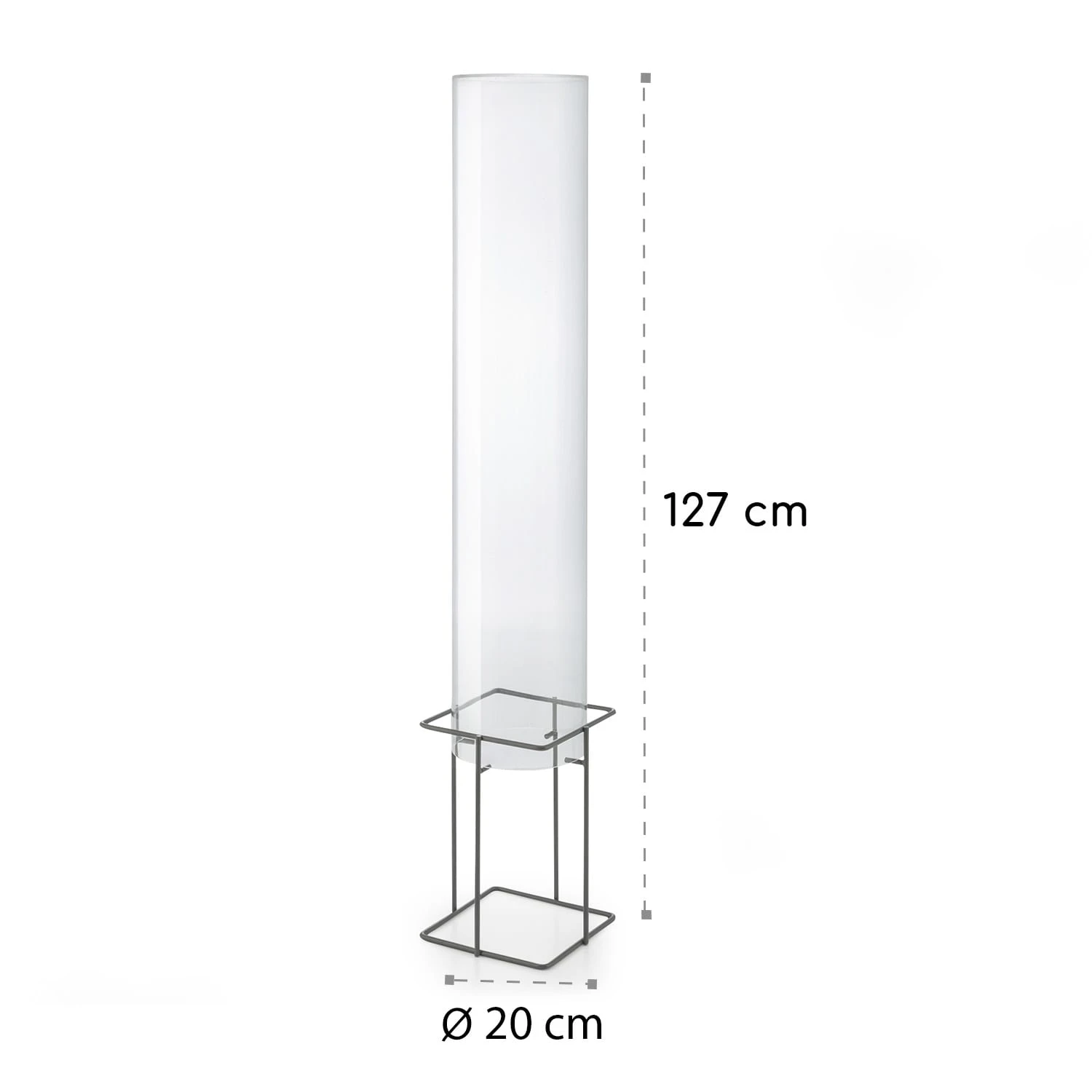 Skydive 100 Fischturm 100 Cm Ø 20 Cm Acryl Metall Transparent – Bild 6