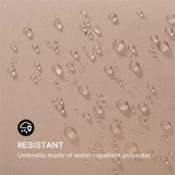 Flex-Shade L Sonnenschirm 130 X 180 Cm Polyester UV 50 Taupe -Einrichtungsgeschäft 10034727 yy 0004 logo Blumfeldt Flex Shade L Sonnenschirm 130x180 taupe
