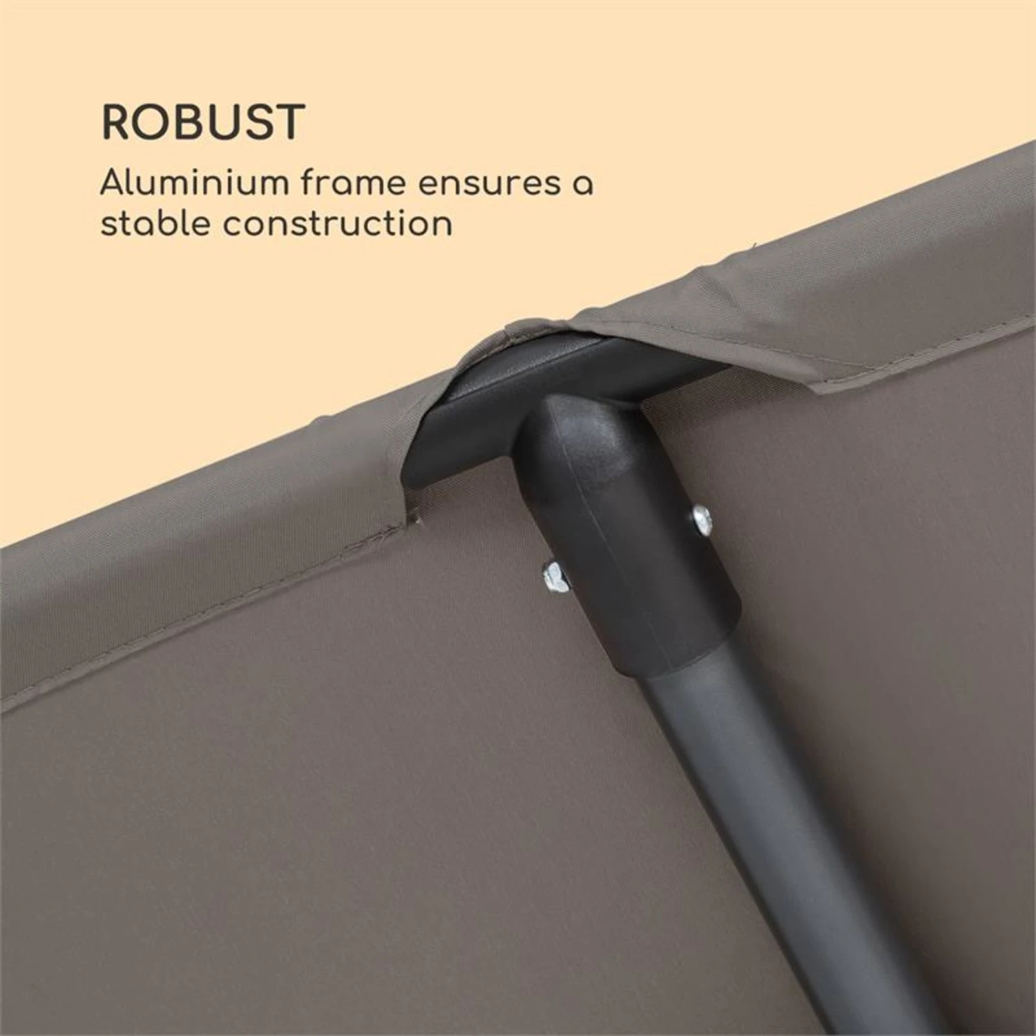 Flex-Shade XL Sonnenschirm 150 X 210 Cm Polyester UV 50 Dunkelgrau 5 Flex-Shade XL Sonnenschirm 150 X 210 Cm Polyester UV 50 Dunkelgrau – Bild 5