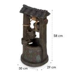 Speyer Kaskadenbrunnen Gartenbrunnen 4 Stufen Akku 2,8W Solar LED -Einrichtungsgeschäft 10034731 yy 0008 logo Blumfeldt Speyer Kaskadenbrunnen