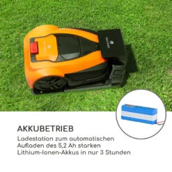 Garden Hero Rasenmähroboter 5,2 Ah Akkubetrieb Bis 1.200 M² Orange -Einrichtungsgeschäft 10034749 de 0007 logo