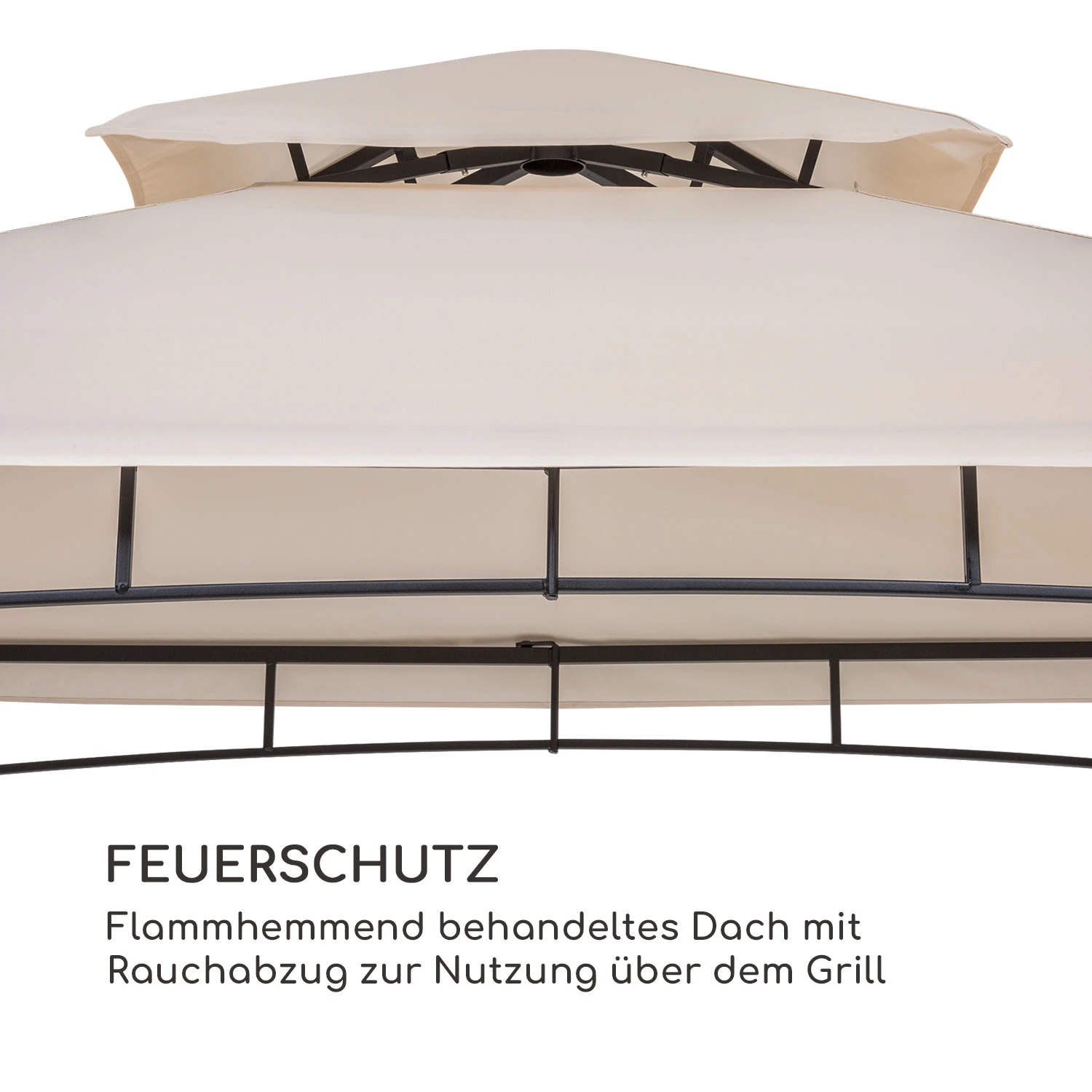 Steakhouse Wings Pavillon 244x260x152cm 160 G/m² PE Flammhemmend Stahl 4 Steakhouse Wings Pavillon 244x260x152cm 160 G/m² PE Flammhemmend Stahl – Bild 4