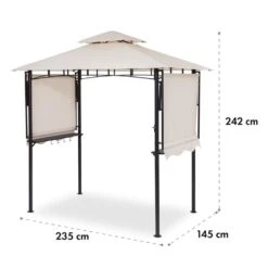 Steakhouse Wings Pavillon 244x260x152cm 160 G/m² PE Flammhemmend Stahl 19 Steakhouse Wings Pavillon 244x260x152cm 160 G/m² PE Flammhemmend Stahl -Einrichtungsgeschäft 10034766 yy 0010 logo Blumfeldt Steakhouse Wings Pavillon beige