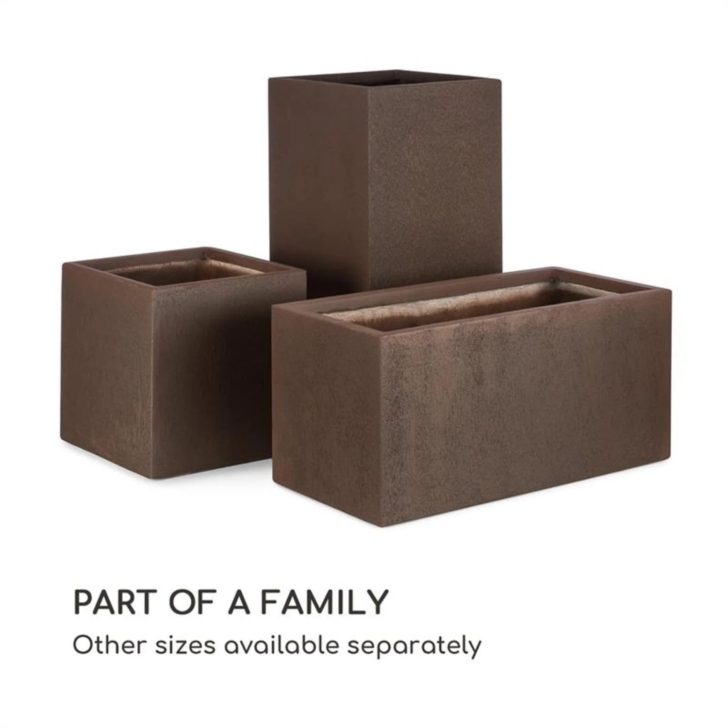 Solid Grow Rust Pflanzgefäß 80 X 38 X 38 Cm Fibreclay Rostfarben 8 Solid Grow Rust Pflanzgefäß 80 X 38 X 38 Cm Fibreclay Rostfarben – Bild 8