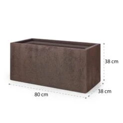 Solid Grow Rust Pflanzgefäß 80 X 38 X 38 Cm Fibreclay Rostfarben 17 Solid Grow Rust Pflanzgefäß 80 X 38 X 38 Cm Fibreclay Rostfarben -Einrichtungsgeschäft 10034788 yy 0009 logo Blumfeldt Solid Grow Rust Pflanzgefaess 80x38x38cm