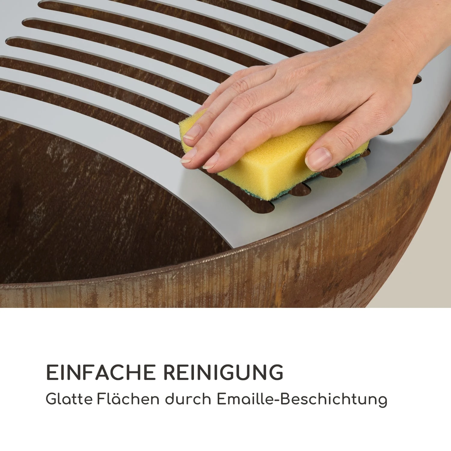 Savage Feuerschale Mit Grill Ø: 60,5 Cm Stahl Inkl. Wetterschutz Rost 4 Savage Feuerschale Mit Grill Ø: 60,5 Cm Stahl Inkl. Wetterschutz Rost – Bild 4