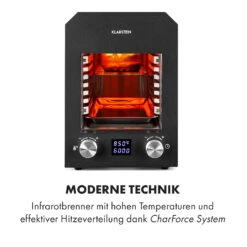 Hannibal Hochtemperaturgrill Indoor 2.200W 850°C Edelstahl Schwarz -Einrichtungsgeschäft 10034804 de 0003 logo