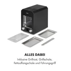 Hannibal Hochtemperaturgrill Indoor 2.200W 850°C Edelstahl Schwarz -Einrichtungsgeschäft 10034804 de 0008 logo