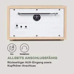 Ambient DAB+/FM Radio BT 5.0 AUX-In  LCD Wecker Eieruhr Holzoptik -Einrichtungsgeschäft 10034900 de 0006 logo