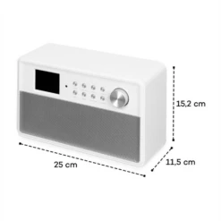 Connect Link Smart Radio IR/DAB+/UKW Spotify BT 2,4" HCC Display Weiß -Einrichtungsgeschäft 10034922 yy 0010 logo auna Connect Link Smart Radio weiss