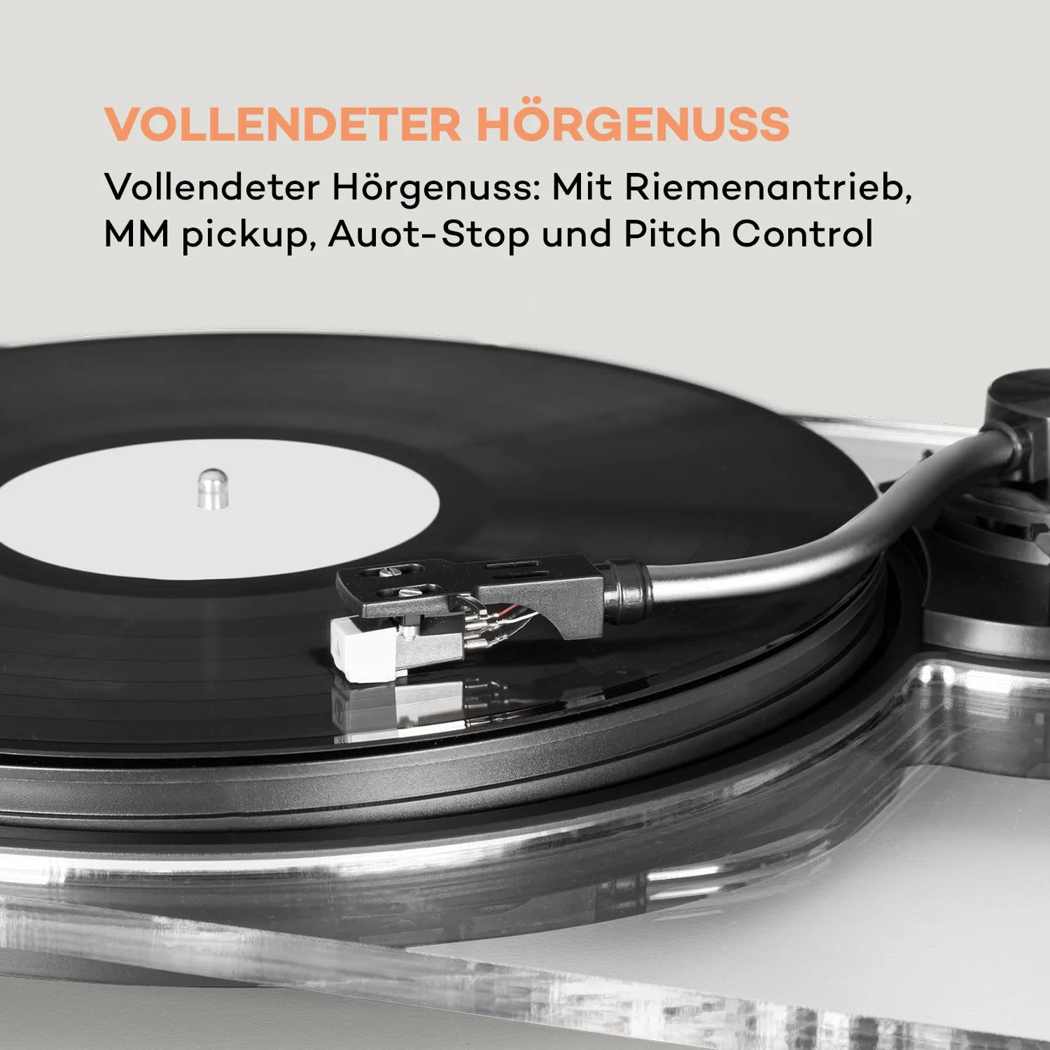 Pureness Plattenspieler Acryl 33 1/3 + 45 U/min Vorverstärker 4 Pureness Plattenspieler Acryl 33 1/3 + 45 U/min Vorverstärker – Bild 4