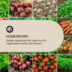 Modu Grow 50 Hochbeet 50 X 45 X 50 Cm Kiefernholz Kiefer -Einrichtungsgeschäft 10035090 yy 0003 logo Blumfeldt Modu Grow 50 Hochbeet 50 x 50 x 45 cm