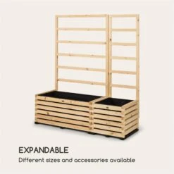 Modu Grow 50 Hochbeet 50 X 45 X 50 Cm Kiefernholz Kiefer -Einrichtungsgeschäft 10035090 yy 0008 logo Blumfeldt Modu Grow 50 Hochbeet 50 x 50 x 45 cm