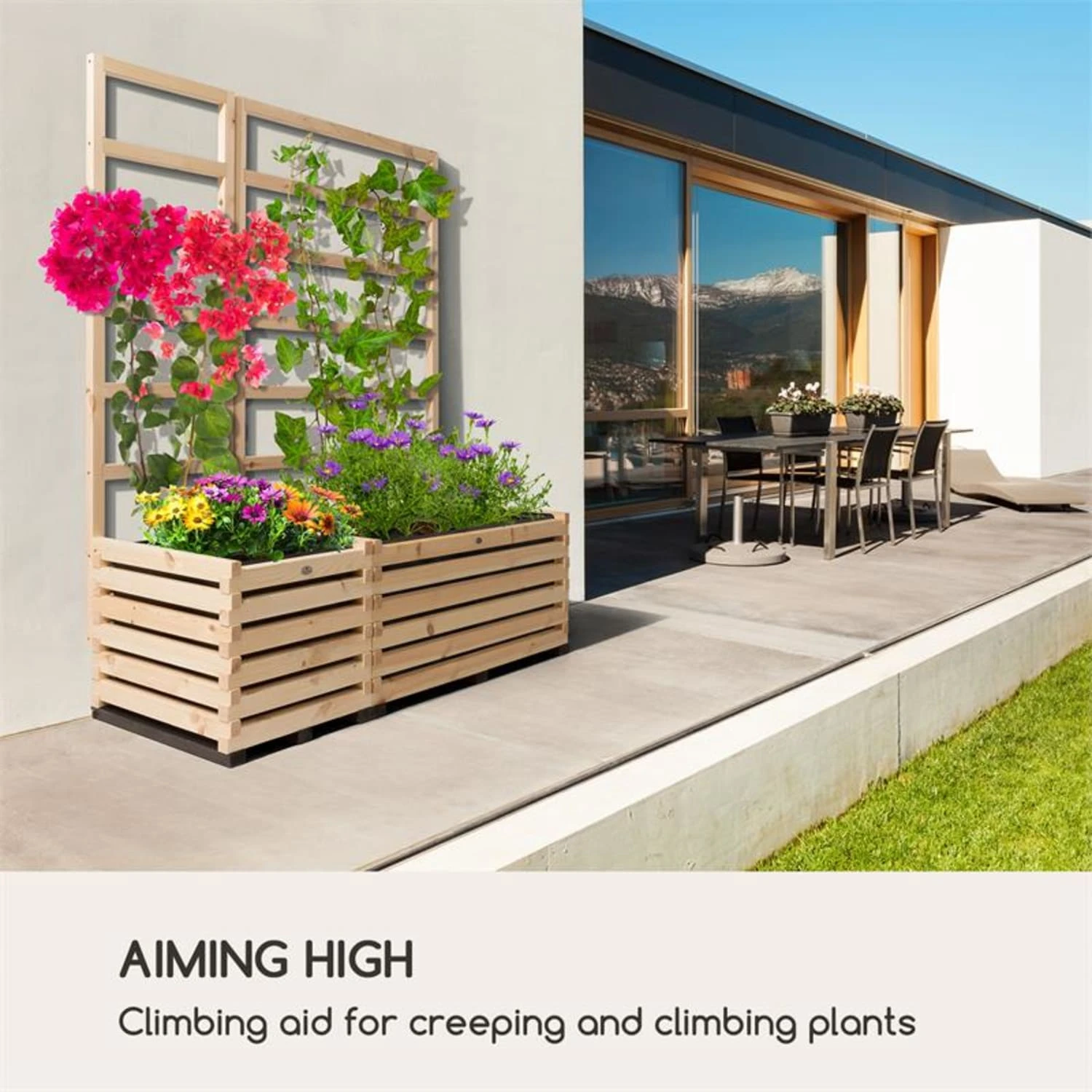 Modu Grow 50 UP Spalier Rankhilfe 50 X 151 X 3 Cm Kiefer 2 Modu Grow 50 UP Spalier Rankhilfe 50 X 151 X 3 Cm Kiefer – Bild 2