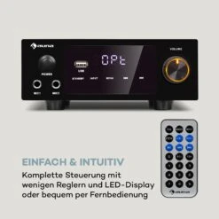 AMP-2 DG Stereo-Hifi-Verstärker 2x50W RMS BT/USB Opt. & Coax. Dig-In -Einrichtungsgeschäft 10035179 de 0004 logo