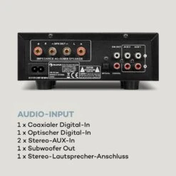 AMP-2 DG Stereo-Hifi-Verstärker 2x50W RMS BT/USB Opt. & Coax. Dig-In -Einrichtungsgeschäft 10035179 de 0006 logo