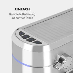 Futura Espressomaker 20 Bar 1450 Watt 20 Bar Wassertank: 1,25 Liter Rostfreier Edelstahl -Einrichtungsgeschäft 10035183 de 0006 logo