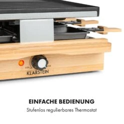 Tournedo Raclette 1200W Aluminiumguss 8 Personen Holz-Dekor -Einrichtungsgeschäft 10035219 de 0006 logo