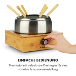 Bambus Fondue Edelstahl-Topf 800W -Einrichtungsgeschäft 10035221 de 0005 logo