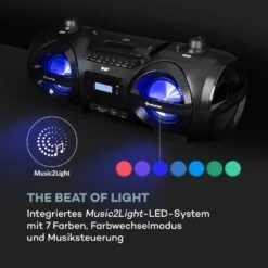 Soundblaster DAB Boombox Bluetooth CD/MP3/USB/AUX DAB+/UKW LED 50Wmax. 12 Soundblaster DAB Boombox Bluetooth CD/MP3/USB/AUX DAB+/UKW LED 50Wmax. -Einrichtungsgeschäft 10035222 de 0004 logo