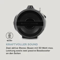 Soundblaster DAB Boombox Bluetooth CD/MP3/USB/AUX DAB+/UKW LED 50Wmax. 14 Soundblaster DAB Boombox Bluetooth CD/MP3/USB/AUX DAB+/UKW LED 50Wmax. -Einrichtungsgeschäft 10035222 de 0006 logo