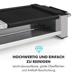 Bistecca Raclette 1200W Metall / Stein 8 Personen Kontroll-LED -Einrichtungsgeschäft 10035293 de 0003 logo
