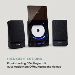 Microstar Vertikal-Stereoanlage CD-Player Bluetooth USB Fernbedienung -Einrichtungsgeschäft 10035301 de 0004 logo