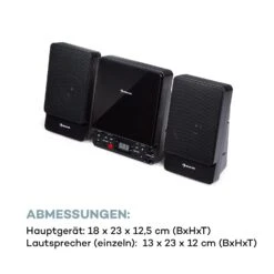 Microstar Vertikal-Stereoanlage CD-Player Bluetooth USB Fernbedienung -Einrichtungsgeschäft 10035301 de 0008 logo