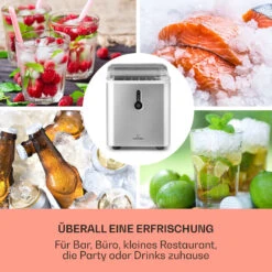 Chillout Eiswürfelmaschine Bulleteis 12kg/24h Wassertank: 1,5 L 9 Chillout Eiswürfelmaschine Bulleteis 12kg/24h Wassertank: 1,5 L -Einrichtungsgeschäft 10035319 de 0003 usp