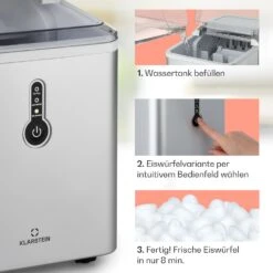 Chillout Eiswürfelmaschine Bulleteis 12kg/24h Wassertank: 1,5 L 10 Chillout Eiswürfelmaschine Bulleteis 12kg/24h Wassertank: 1,5 L -Einrichtungsgeschäft 10035319 de 0004 usp