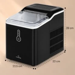 Chillout Eiswürfelmaschine Bulleteis 12kg/24h Wassertank: 1,5 L -Einrichtungsgeschäft 10035320 yy 0011 dimensions