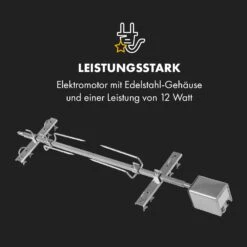 Sauenland Survivor Spanferkelgrill Drehspieß 12W 70kg Max. Edelstahl -Einrichtungsgeschäft 10035372 de 0006 logo