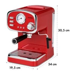 Espressionata Gusto Espressomaschine 1100W 15 Bar Druck -Einrichtungsgeschäft 10035376 yy 0009 logo Klarstein Espressionata Gusto Espressomaschine rot