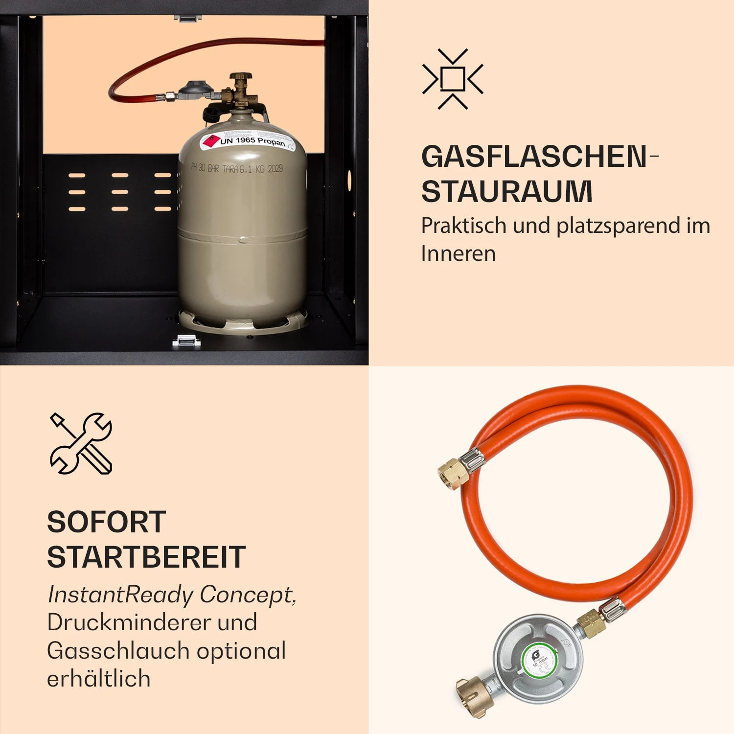 Valdosta 4.1 Gasgrill 4 X 2,8 KW + 2,5 KW Brenner Edelstahl Mobil 5 Valdosta 4.1 Gasgrill 4 X 2,8 KW + 2,5 KW Brenner Edelstahl Mobil – Bild 5