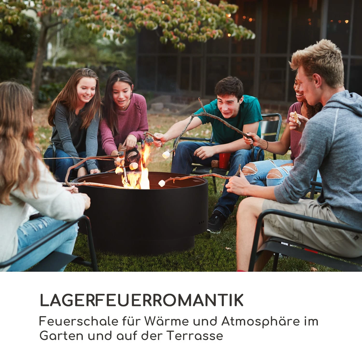 Pompeji Feuerschale Und Grill Ø60cm Stahl 2 Pompeji Feuerschale Und Grill Ø60cm Stahl – Bild 2