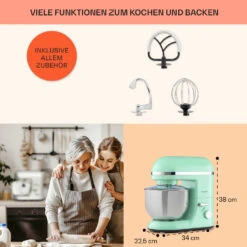 Bella Elegance Küchenmaschine 2000W 2,7PS 5,2 Ltr Edelstahl BPA-frei -Einrichtungsgeschäft 10035520 de 0005 usp